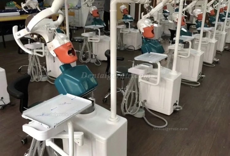 Jingle JG-A2 Phantomkopf Zahnmedizin-Patientensimulator Mit Zahnarzthocker und Zahnlampe